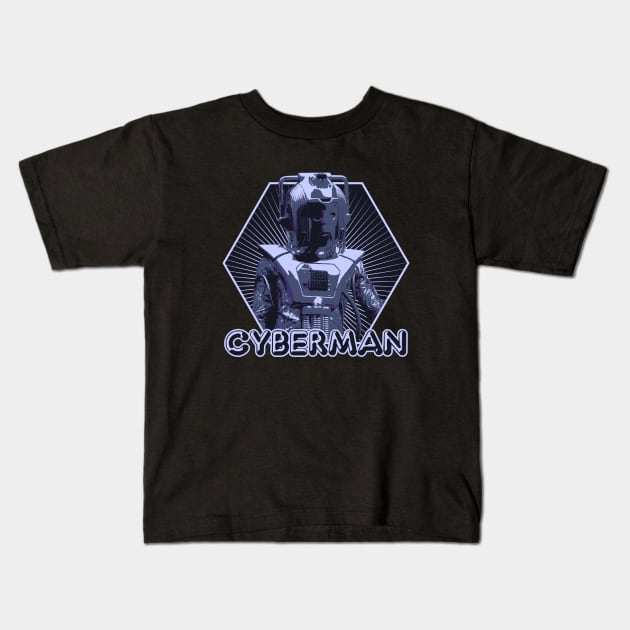 Totally Cyber, Man! Kids T-Shirt by BeyondGraphic